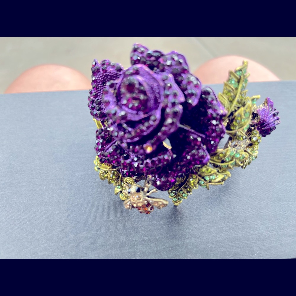 Flower and Beetle Bracelet